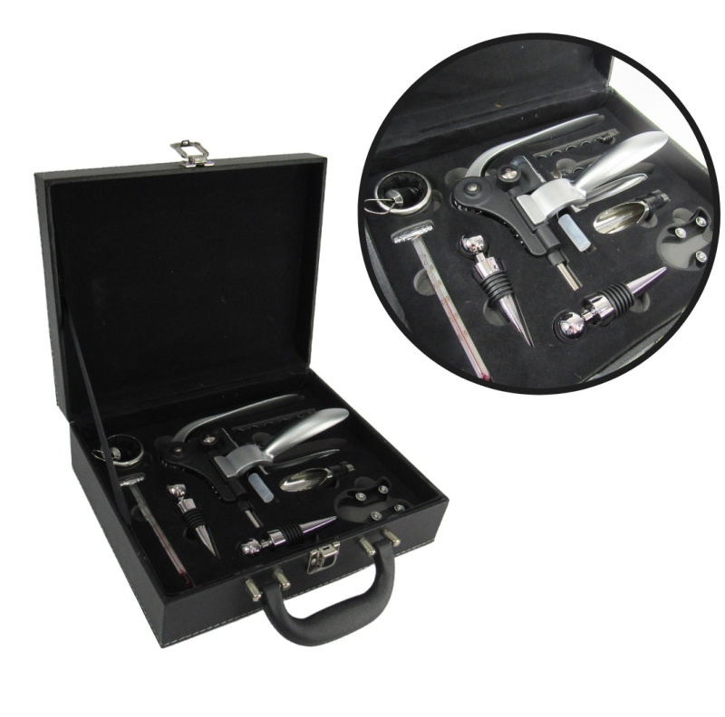 Comprar Kit Sacacorchos Vinos Con Estuche en Electroshopy